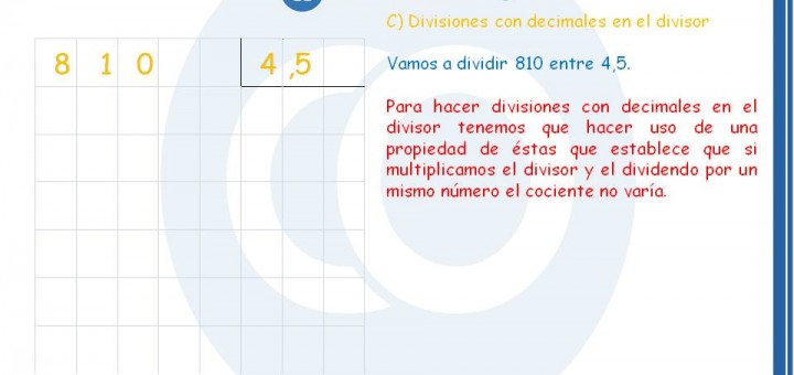 divisiones con decimales