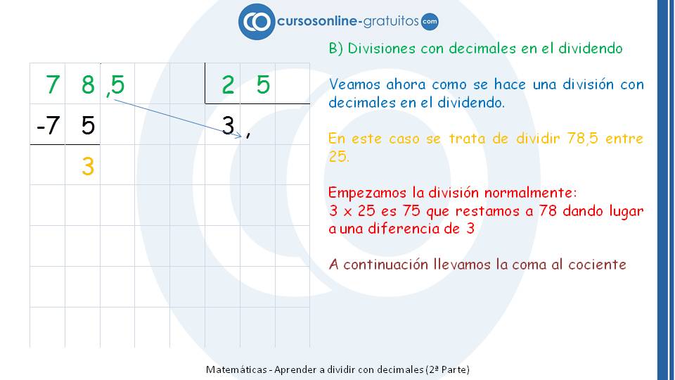 Aprender A Dividir Con Decimales En El Dividendo aprender a dividir con decimales en el